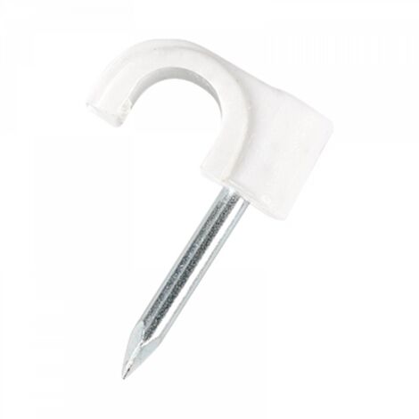 Grapa Cable Coaxial 6mm Bolsa 100 Und
