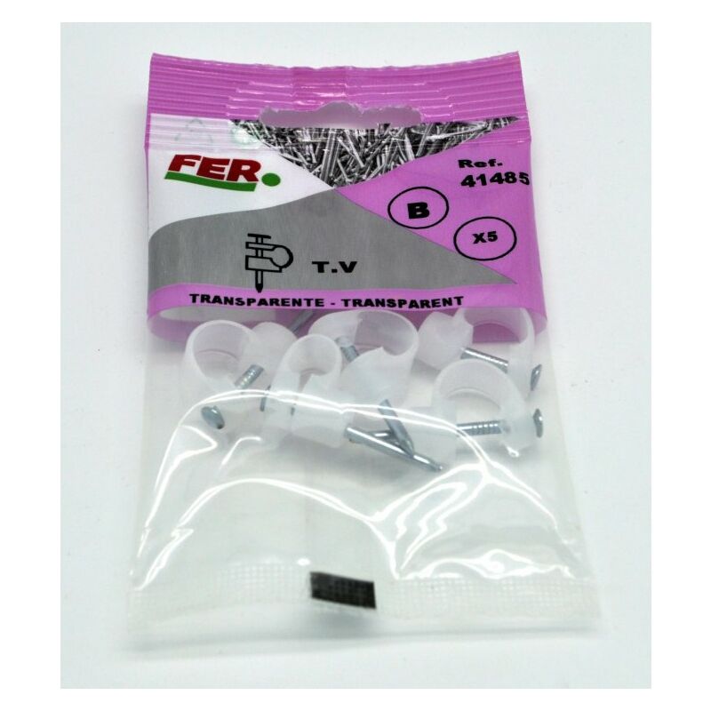 

Grapa Cable Transparente 6.8 Mm Blister