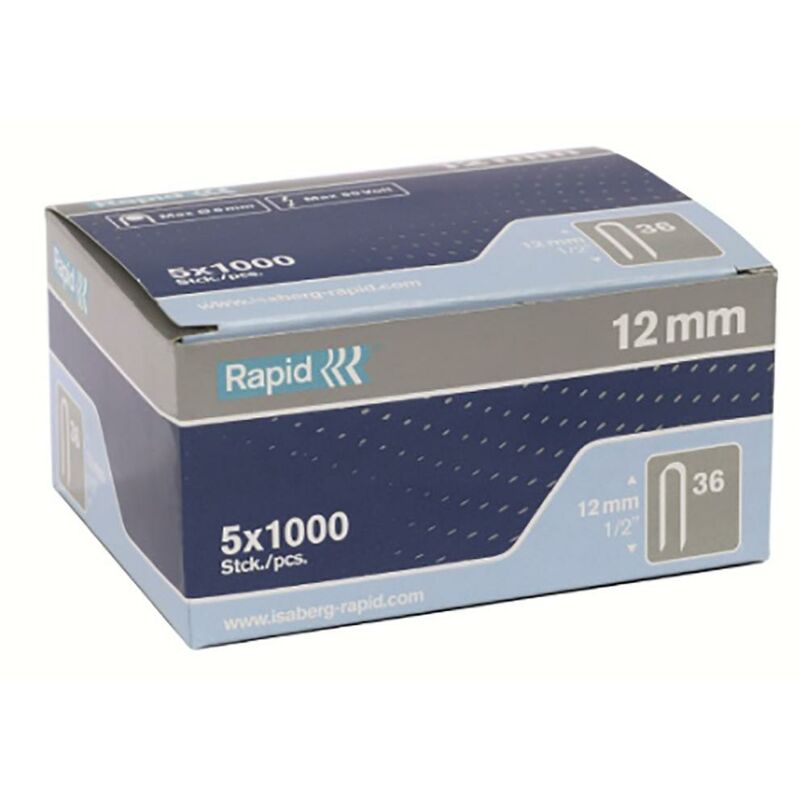 

Grapa electricidad cable 10mm nº36 5.000 pz 11884410 - Rapid