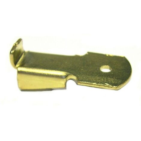 Grapa estándar para estantería de acero MONIN SAS - Longitud 32 mm - Acero latonado - 522110