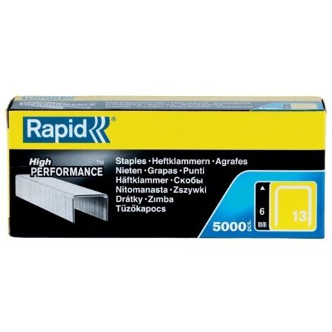 Grapa grapadora 6mm galv cr nº13 rapid 5.000 pz