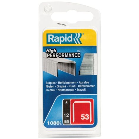 Grapa grapadora modelo 53 12mm fina ac rapid 1.060 pz
