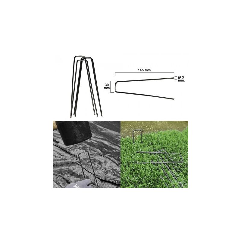

Grapa metálica para fijacion mallas y cesped (20 piezas)