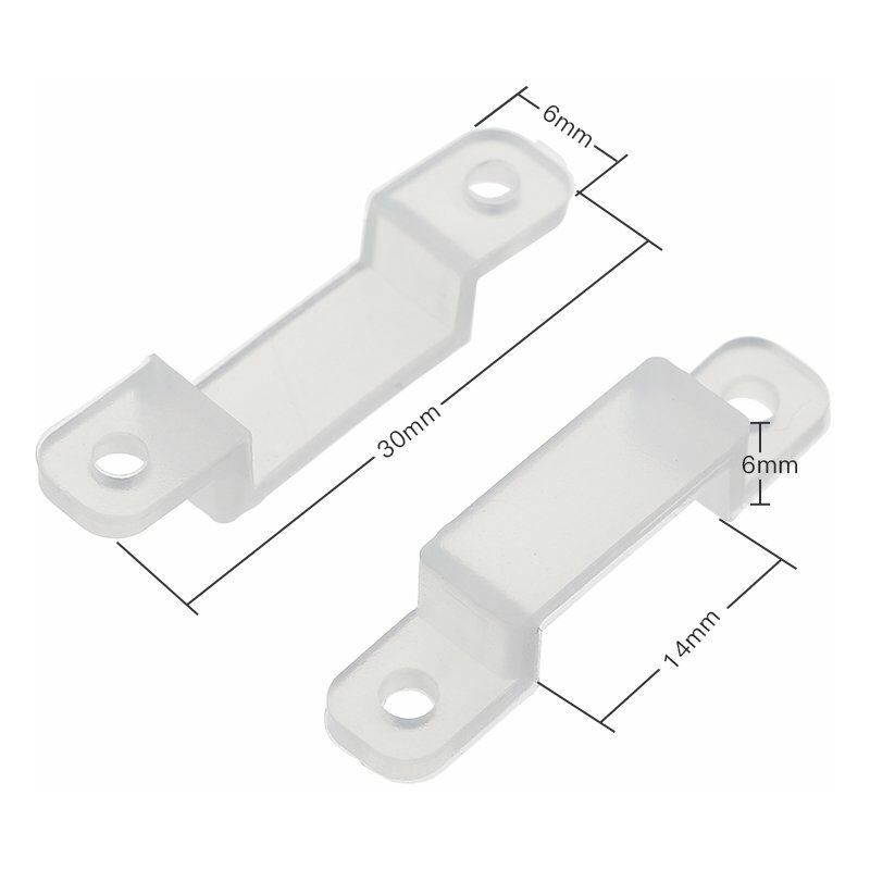 

Clip de fijación de silicona transparente 12dc tiras LED