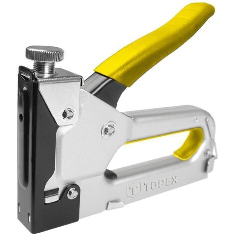 Grapadora para tapicería Topex de 4 a 14 mm: grapas resistentes, construcción metálica
