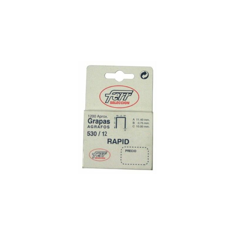 

Grapa Clavadora Modelo 530 12Mm Acero Clavex 5.000 Pz