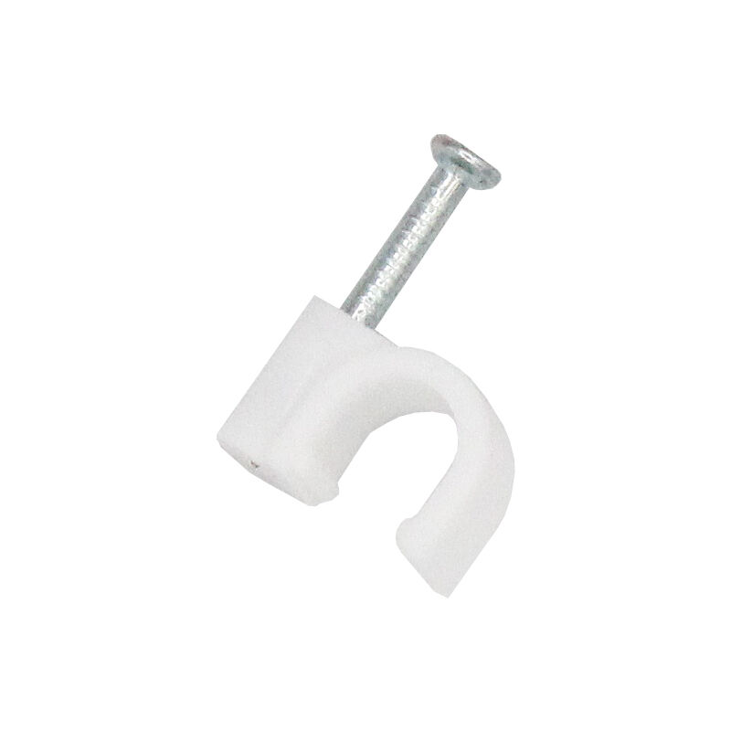 

Grapas Cable Redondo 7Mm Blanco