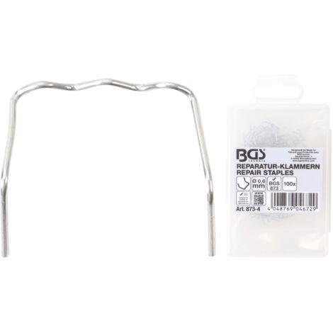 Grapas de reparación  forma de L  Ø 0,6 mm  100 piezas