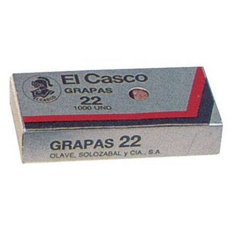 Grapas el casco nº22 caja de 1000 unidades