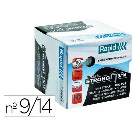 Rapid 24/6 agrafes Super Strong en acier inoxydable (1000 pièces) Rapid