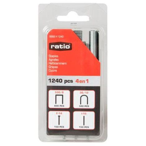 Grapas surtidas 4 en 1 Ratio - talla