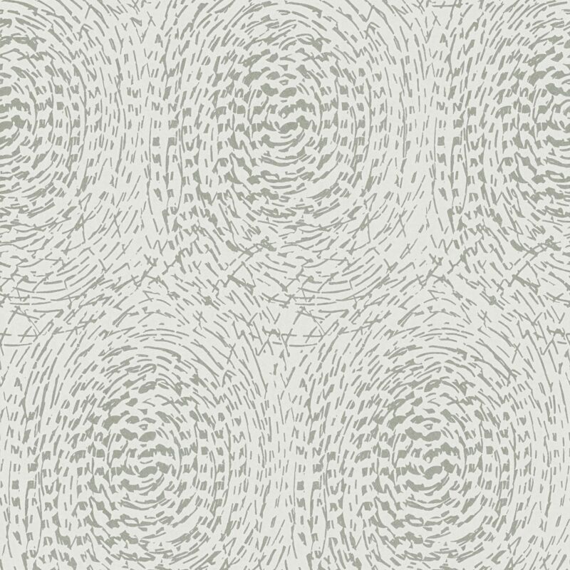 Profhome - Graphic wallpaper wall 333733 non-woven wallpaper smooth with graphical pattern matt beige silver 5.33 m2 (57 ft2)