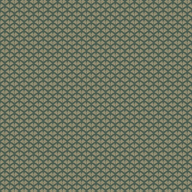 Graphic wallpaper wall Profhome 379585 non-woven wallpaper smooth design shiny green gold 5.33 m2 (57 ft2) - green