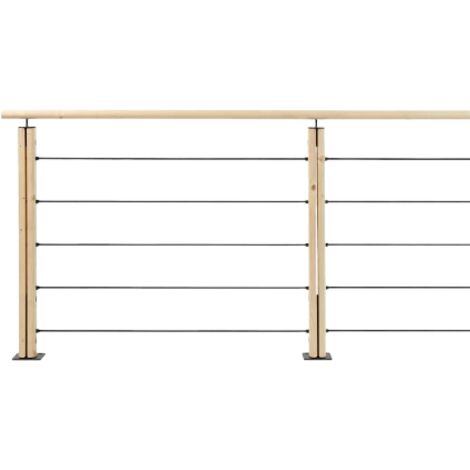 GRAPHIT - Kit di balaustre piatte in abete da 2 m