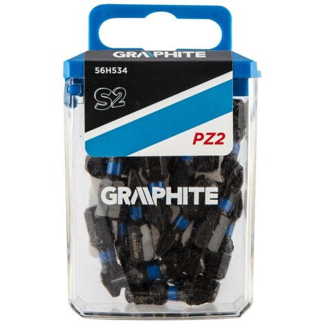 Graphit PZ2 Schlagbits 25 mm – 20 Stück – Hohe Festigkeit