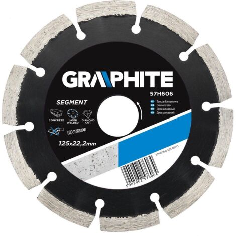 Graphite Disque Diamanté Segmented Argent 230 mm Coupe