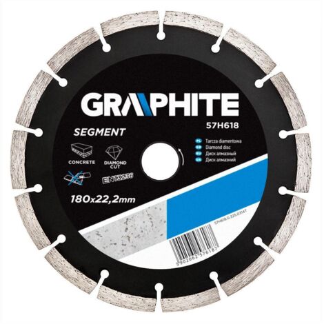 Graphite Segmentierte Diamanttrennscheibe in 180 mm x 22,2 mm