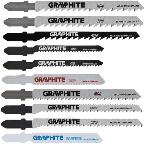 Graphite Stichsägeblätter 57h755 T-Schaft 10 Stück