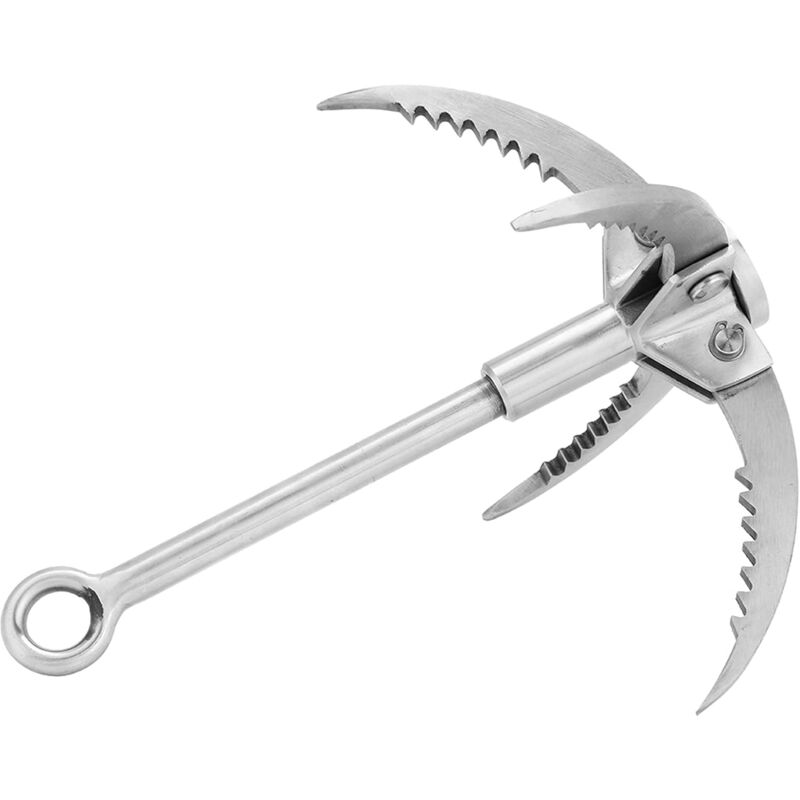 Grappin Griffes Pliantes en Acier Inoxydable Antidérapant Griffe d'escalade Crochet d'escalade Équipement d'escalade grappin Peche a l'aimant pour