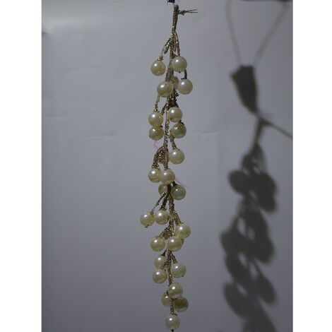 Grappolo con perle oro per addobbi palline decorazioni natalizi albero  Natale