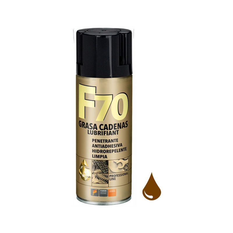 

Spray lubricante grasa para cadenas F70 400 ml. ( 970003) - Faren