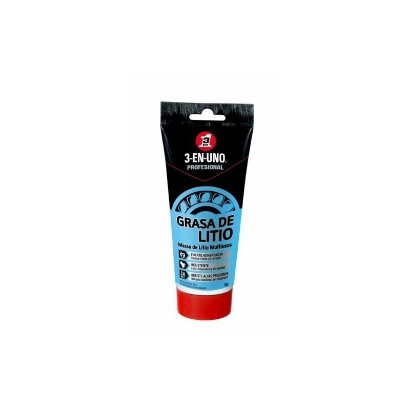 

3-EN-UNO Profesional Lubricante Grasa de Litio Multiusos en Tubo 150gr