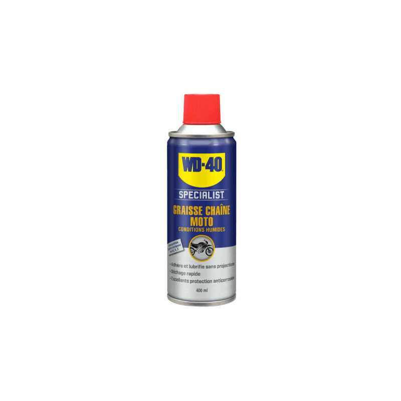 

Grasa para cadenas WD-40 Especialista en Motocicletas - 400 ml - 33788/46