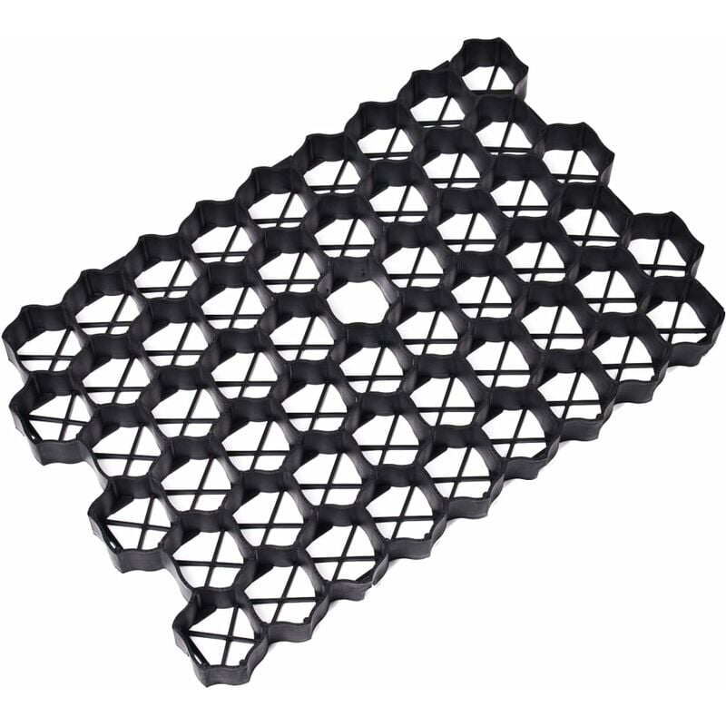 Vidaxl - Grass Grids 16 pcs Black 60x40x3 cm Plastic