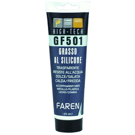 Grasso al silicone trasparente gf501 - ml.125 - 12 pz