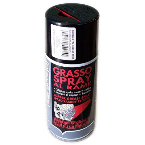 Grasso spray al rame 300ml lubrificante antigrippaggio alta temperatura