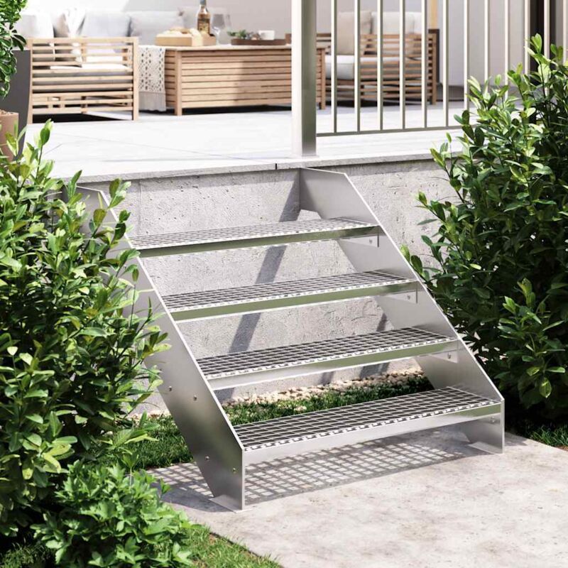Grate Step 90x24x7 Cm Galvanised Steel Vidaxl