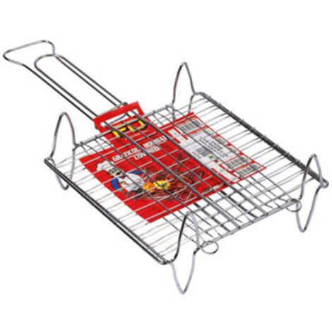 GRATICOLA DOPPIA BOMBATA CON PIEDI 27X27 CM- 1,0 pz
