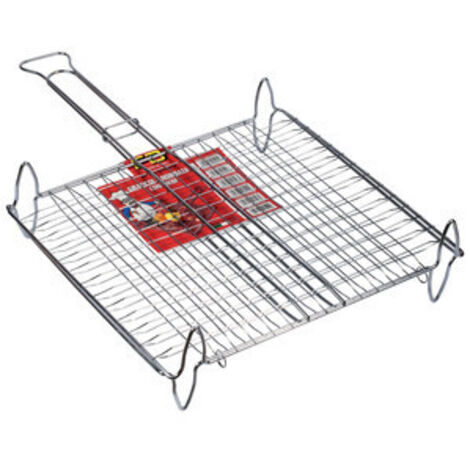 GRATICOLA DOPPIA BOMBATA CON PIEDI 37X27 CM- 1,0 pz