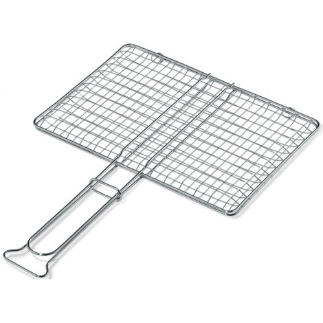 GRATICOLA DOPPIA IN ACCIAIO cm 27 x 37  - OMPAGRILL