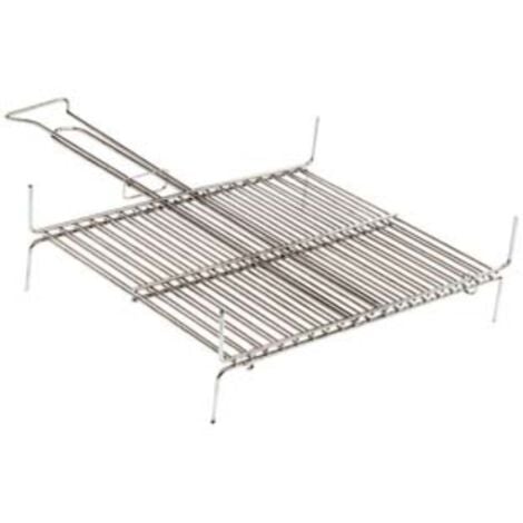 GRATICOLA GRIGLIA ACCIAIO INOX 80x35 PER BARBECUE