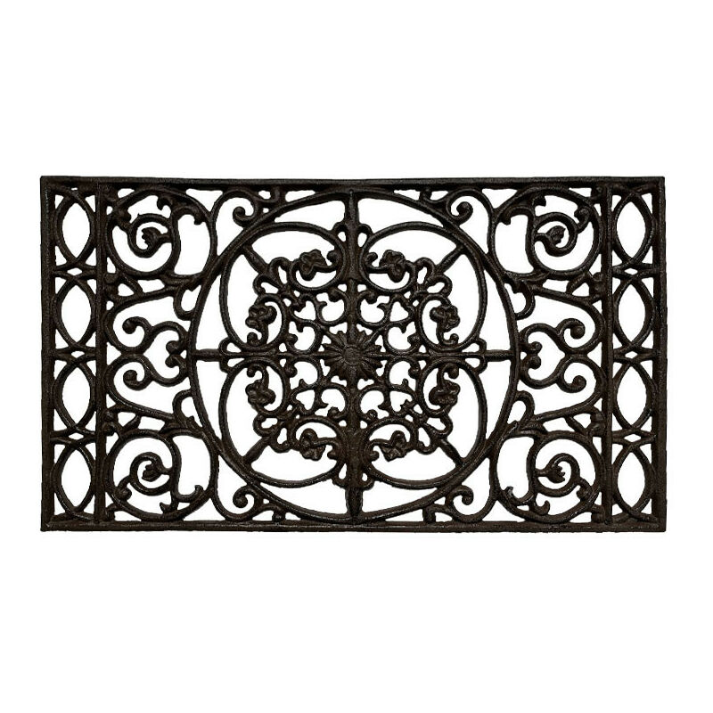 Grand gratte pieds rectangulaire en fonte 67x38x2cm