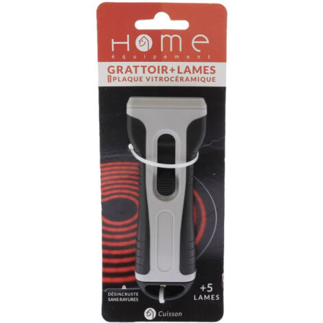 Grattoir + 5 lames de rechanges pour Plaque de cuisson  92001 pour Plaque de cuisson