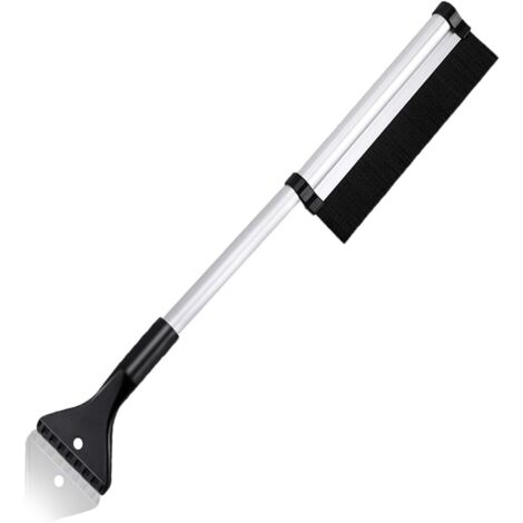 Grattoir à glace pour voiture, grattoir à glace 2 en 1 avec brosse, grattoir pour pare-brise