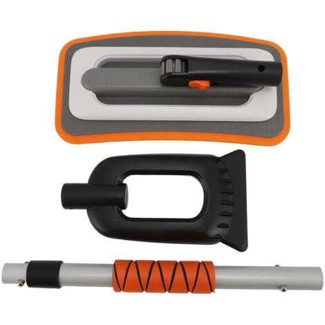 Grattoir à Neige et Glace Premium  Grattoir pour Voiture en Aluminium Léger et Manche Ergonomique  Orange, Kit 3 Pièces