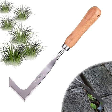 Grattoir à sol en acier inoxydable avec manche, pour désherber, ameublir la terre, cadeau idéal pour les jardiniers