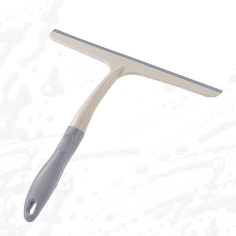 Grattoir à vitres - PP + TPR 24,5 x 25 cm  Nettoyeur de vitres, de miroirs de douche et d'entretien ménager. Convient pour les sols, pare-brise, carrelages, aquariums et murs. Idéal pour le nettoyage 