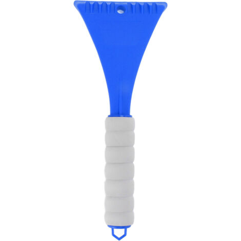 Grattoir Déneigeur pour Pare-Brise de Voiture, Manche Ergonomique en EVA, Bords Arrondis Sécurisés, Portable, Pelle à Neige pour Véhicule (27 cm, Bleu, 1 Pièce)