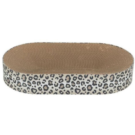 Grattoir et couchage TRIXIE LEO ovale 63 x 10 x 35 cm Crème imprimé léopard