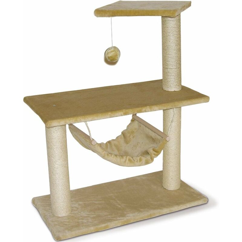 Grattoir pour chat avec double boule et base pivotante modèle ATHENA