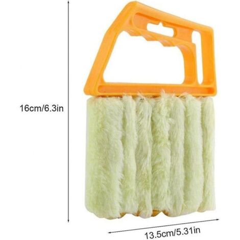 Grattoir pour stores vénitiens en Microfibre, conditionneur de fenêtre Portable, nettoyeur de poussière, évents, brosse de nettoyage lavable