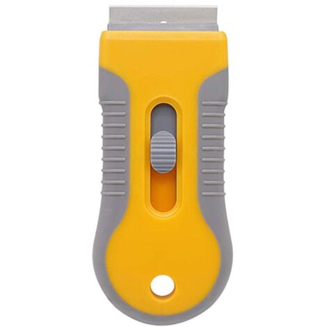 Grattoir pour verre et vitrocéramique – Outil de nettoyage du verre pour enlever les étiquettes de joints, les autocollants et la colle du four.