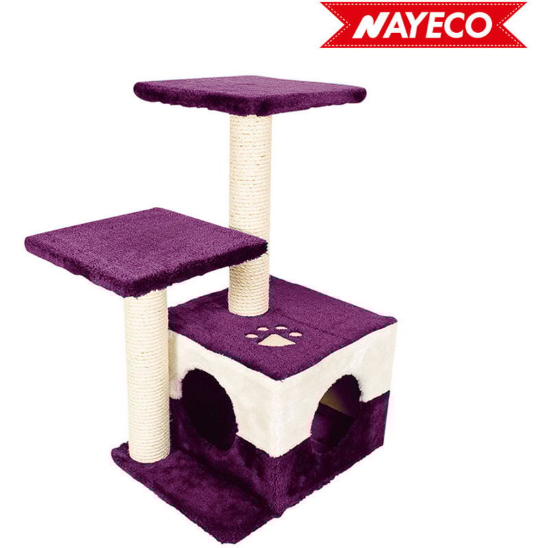 Grattoir savanna noche violet 43x33x68cm - Nayeco