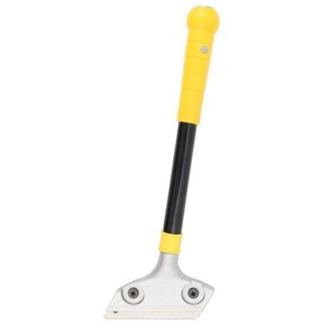 Grattoir Vitre, Grattoir Peinture, Racloir pour Plaque avec Fonction knock-out, Scraper Plancha à Long Manche pour Plaque à Induction, Nettoyage, Fenêtres, Carrelage