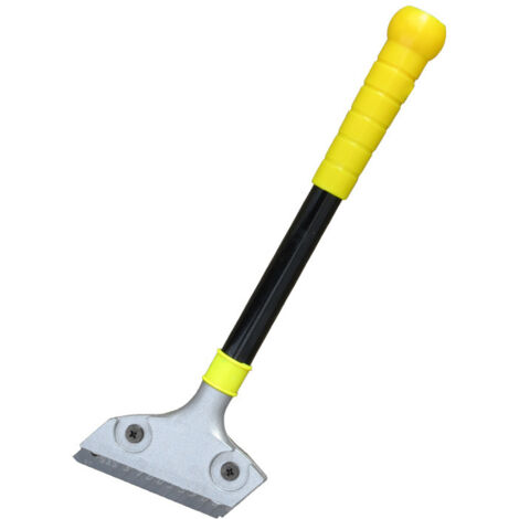 Grattoir Vitre, Racloir pour Plaque avec Fonction knock-out, Scraper Plancha à Long Manche pour Plaque à Induction, Nettoyage, Fenêtres, Carrelage