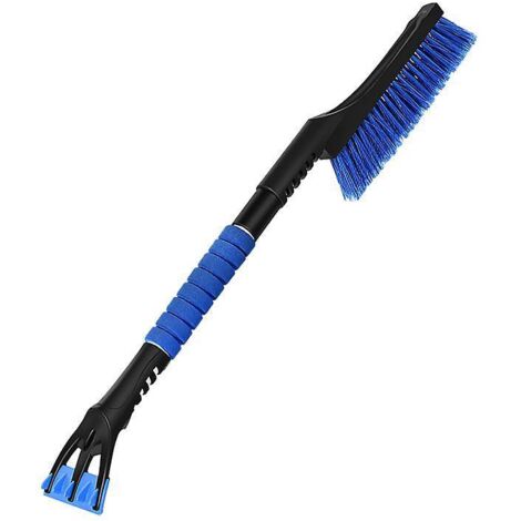 grattoir Voiture Avec Balais  Neige Pour Auto, Grattoir Pare Brise, Amovible Grattoir  Glace Longue Avec Poigne Ergonomique En Mousse De Long Pour